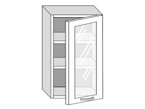 19.50.3 Шкаф настенный (h=913) на 500мм с 1-ой стекл. дверцей в Кусе - kusa.magazinmebel.ru | фото