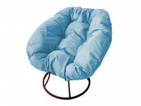 Кресло Пончик без ротанга голубая подушка в Кусе - kusa.magazinmebel.ru | фото