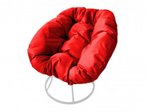 Кресло Пончик без ротанга красная подушка в Кусе - kusa.magazinmebel.ru | фото
