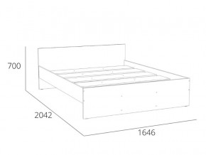 Кровать 1600 НМ 011.53 Симпл Белый Фасадный в Кусе - kusa.magazinmebel.ru | фото - изображение 4