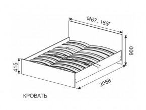 Кровать 1600х2000 ортопедическое основание в Кусе - kusa.magazinmebel.ru | фото