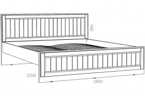 Кровать 1800 Оливия НМ 040.34-03 Х в Кусе - kusa.magazinmebel.ru | фото - изображение 2