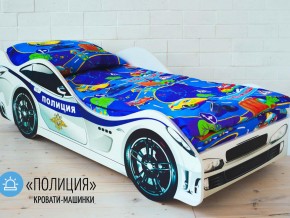 Кровать детская машина Полиции в Кусе - kusa.magazinmebel.ru | фото