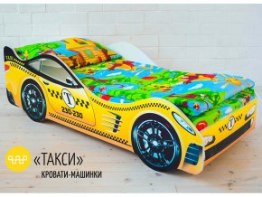 Кровать детская машина Такси в Кусе - kusa.magazinmebel.ru | фото