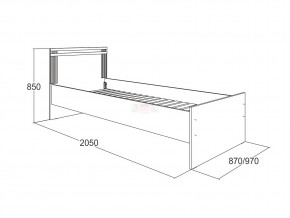 Кровать одинарная Ольга 18 900 в Кусе - kusa.magazinmebel.ru | фото - изображение 2