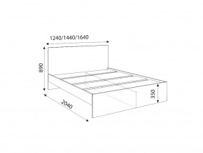 М14 Кровать 1,6 с настилами Лайт в Кусе - kusa.magazinmebel.ru | фото