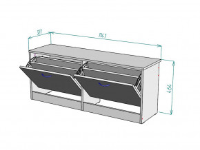 Обувница W55 в Кусе - kusa.magazinmebel.ru | фото - изображение 3