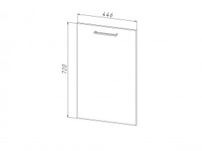 П 45 Комплект для посудомоечной машины 450 мм (цоколь + фасад) ЛДСП в Кусе - kusa.magazinmebel.ru | фото