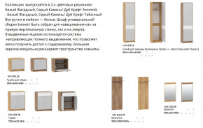 Прихожая Нортон Дуб Крафт Золотой/Серый Камень в Кусе - kusa.magazinmebel.ru | фото - изображение 3