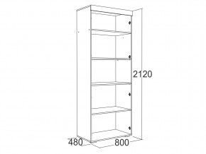 Шкаф 2-х дверный для белья Ольга 19 в Кусе - kusa.magazinmebel.ru | фото - изображение 2