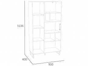 Шкаф комбинированный Фолк НМ 014.58 в Кусе - kusa.magazinmebel.ru | фото - изображение 2