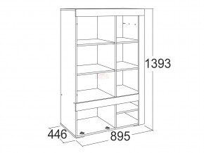 Шкаф комбинированный низкий Ольга 19 в Кусе - kusa.magazinmebel.ru | фото - изображение 2