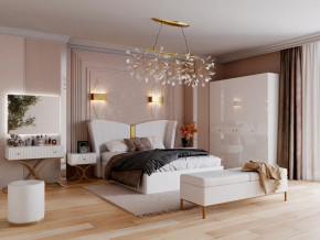 Спальня Рише белый глянец с перламутром в Кусе - kusa.magazinmebel.ru | фото