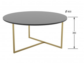 Стол журнальный Маджоре Glass черная Lacobel в Кусе - kusa.magazinmebel.ru | фото - изображение 2