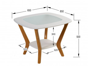 Стол журнальный Мельбурн Белый в Кусе - kusa.magazinmebel.ru | фото - изображение 2