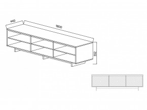 Тумба для ТВА Moderno-1800 Ф4 в Кусе - kusa.magazinmebel.ru | фото - изображение 4