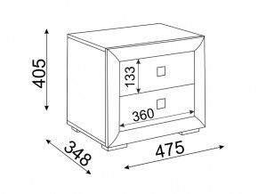 Тумба прикроватная Глэдис М30 в Кусе - kusa.magazinmebel.ru | фото - изображение 2